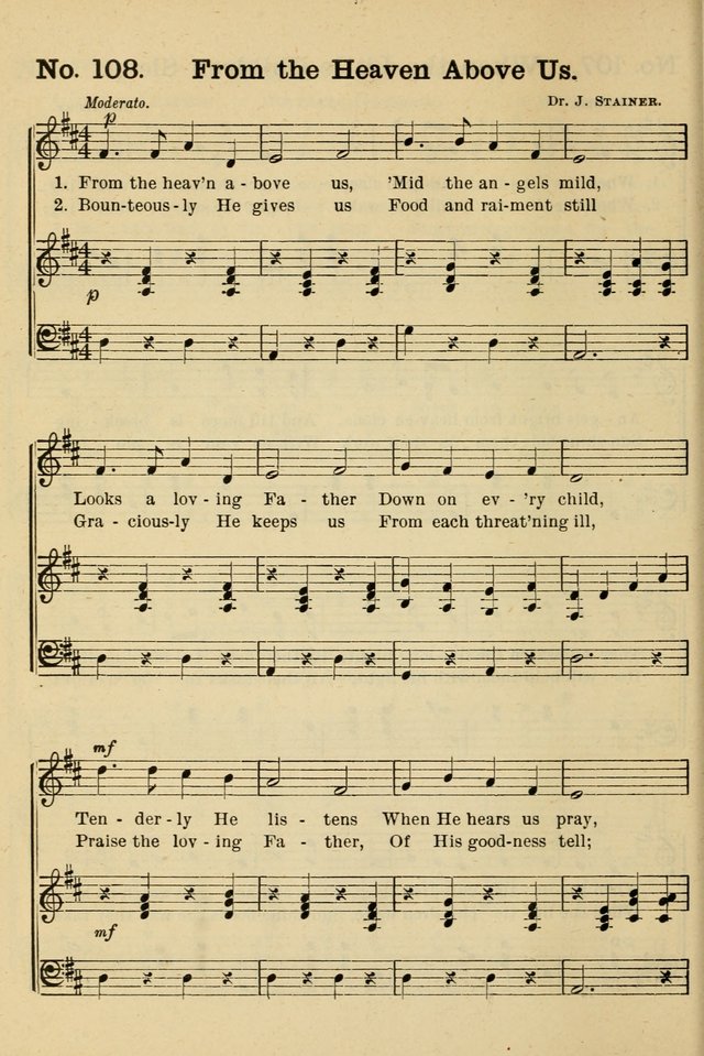 The Message in Song: for use in Sunday schools, young people