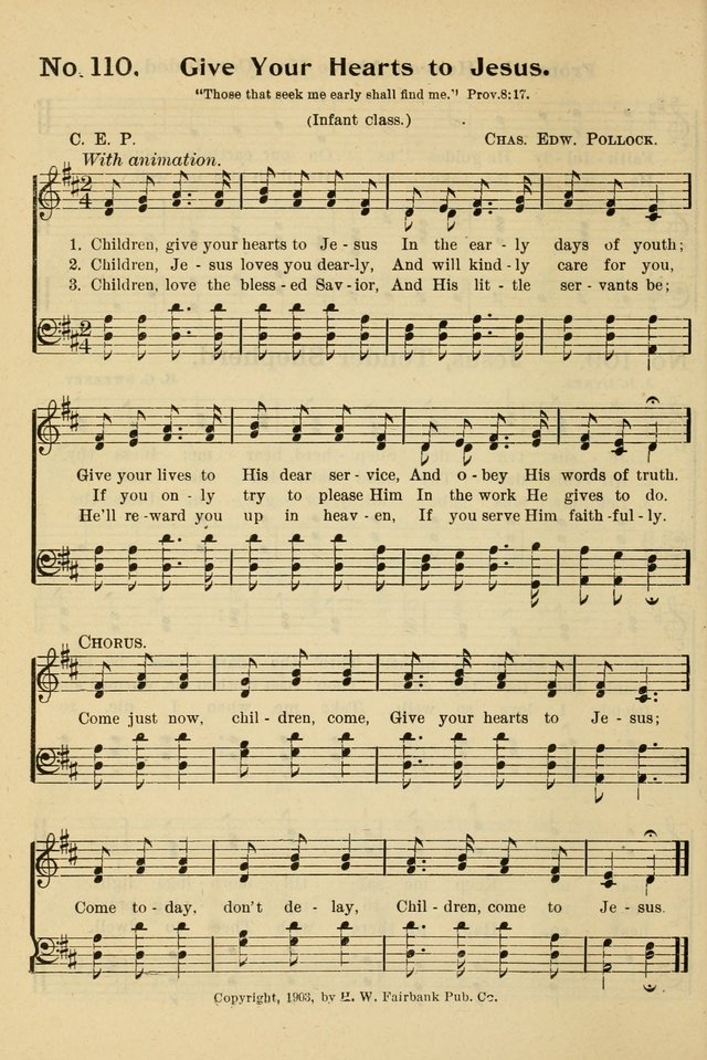 The Message in Song: for use in Sunday schools, young people