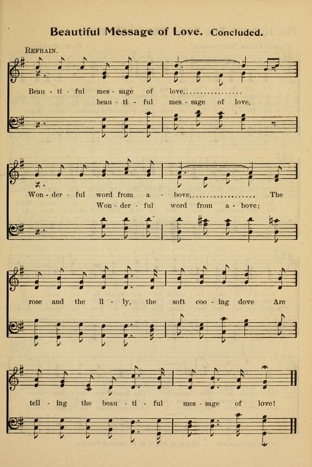 The Message in Song: for use in Sunday schools, young people