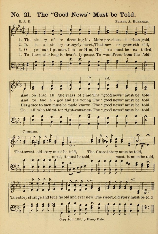 The Message in Song: for use in Sunday schools, young people