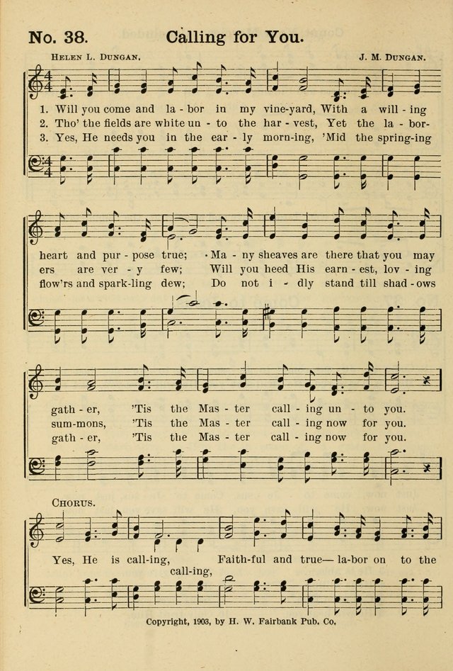 The Message in Song: for use in Sunday schools, young people