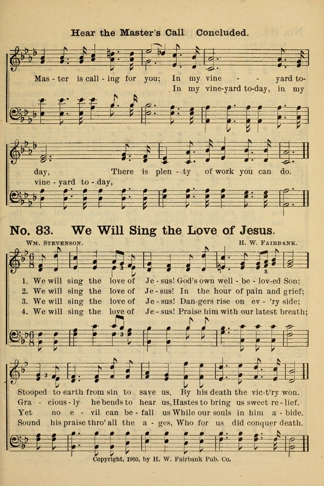 The Message in Song: for use in Sunday schools, young people