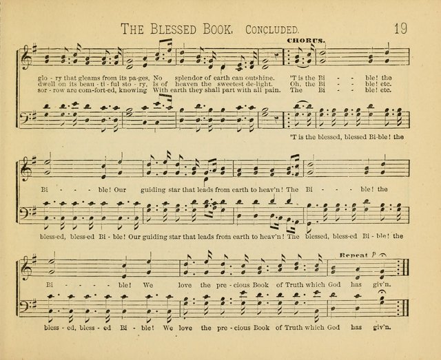 Minnetonka Songs: for Sabbath Schools, compiled especially for the Minnetonka Sabbath-School Assembly page 19