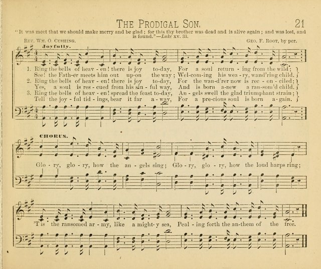 Minnetonka Songs: for Sabbath Schools, compiled especially for the Minnetonka Sabbath-School Assembly page 21