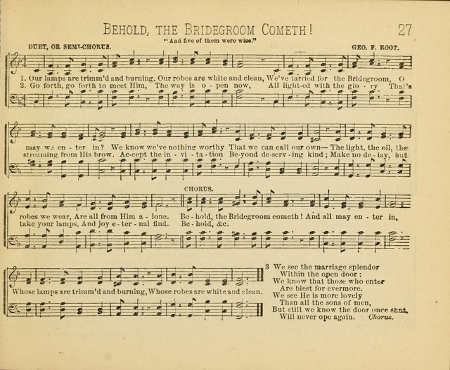 Minnetonka Songs: for Sabbath Schools, compiled especially for the Minnetonka Sabbath-School Assembly page 27