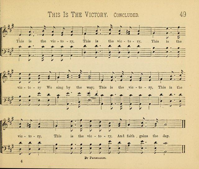 Minnetonka Songs: for Sabbath Schools, compiled especially for the Minnetonka Sabbath-School Assembly page 49