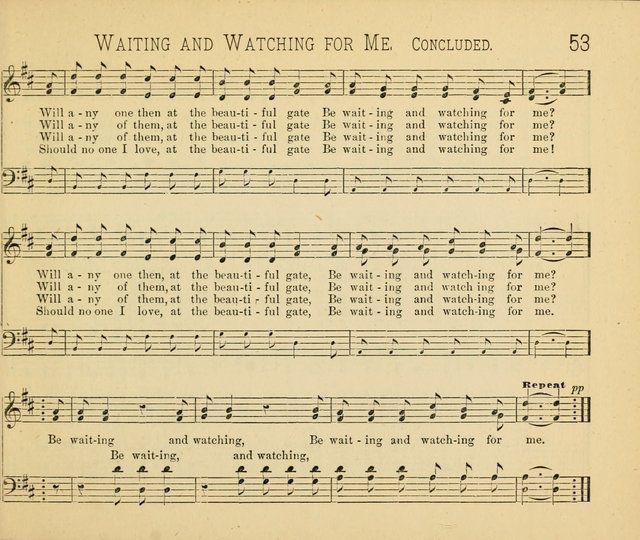 Minnetonka Songs: for Sabbath Schools, compiled especially for the Minnetonka Sabbath-School Assembly page 53