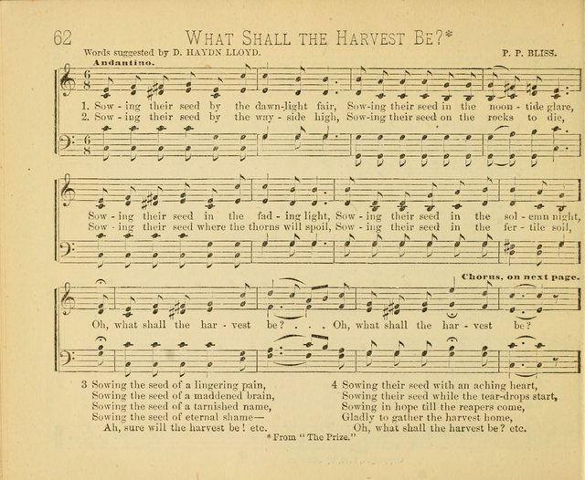 Minnetonka Songs: for Sabbath Schools, compiled especially for the Minnetonka Sabbath-School Assembly page 62