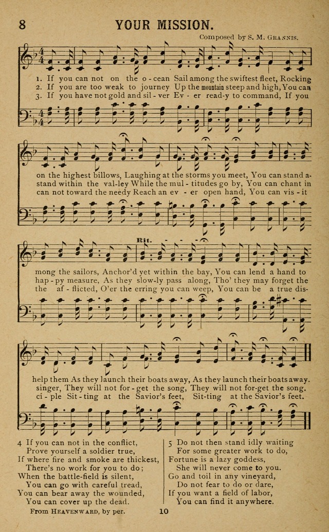 Missionary Songs: for the use of missionary societies, missionary and gleaners