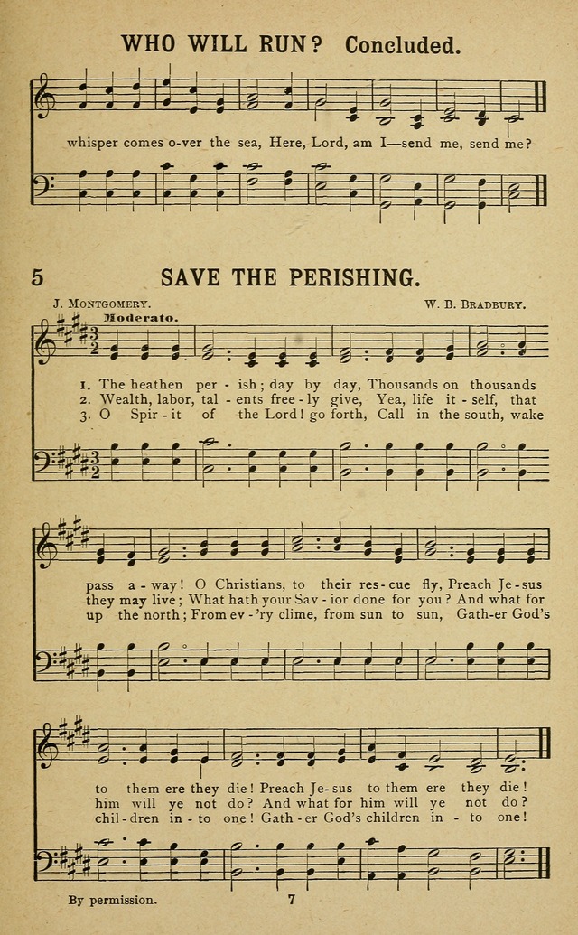 Missionary Songs: for the use of missionary societies, missionary and gleaners