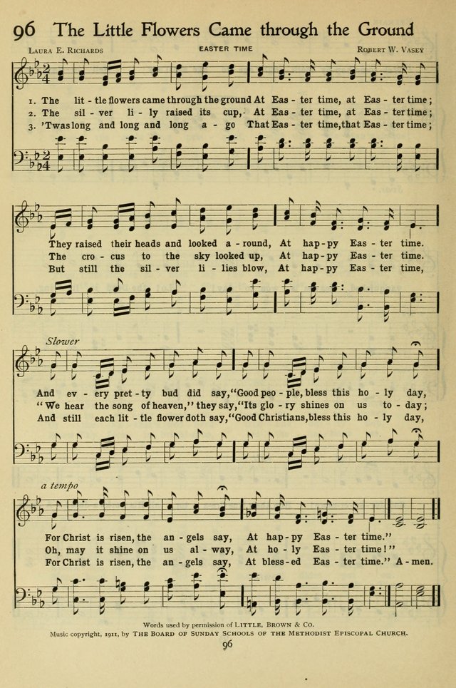 The Methodist Sunday School Hymnal page 109