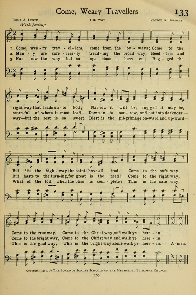 The Methodist Sunday School Hymnal page 142