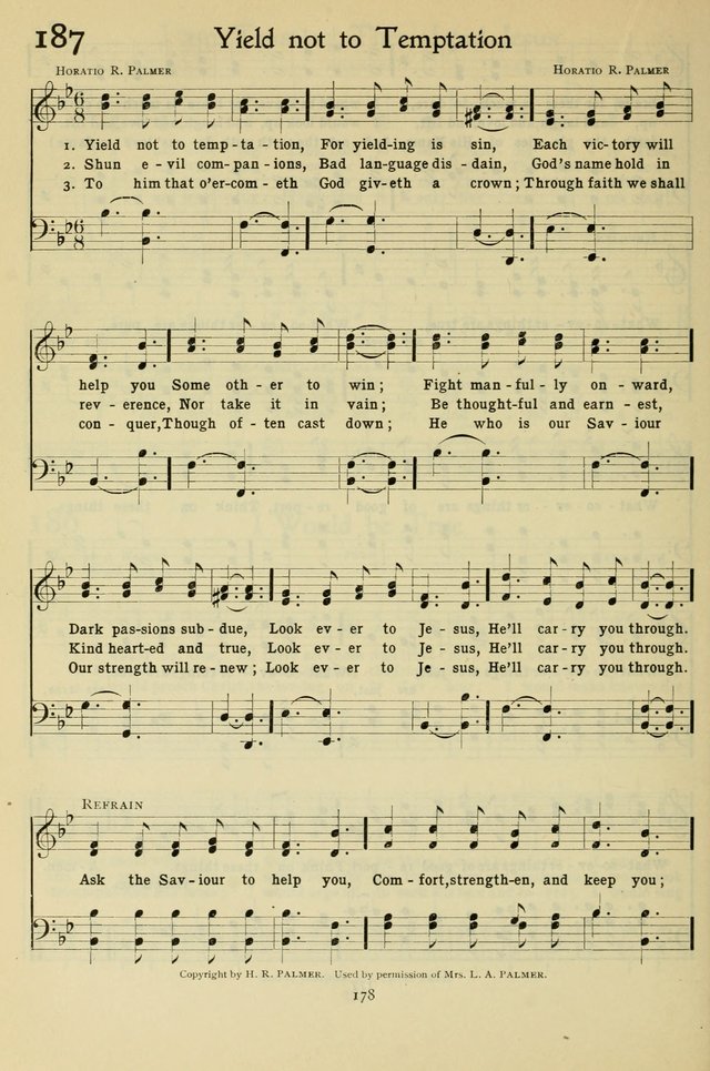 The Methodist Sunday School Hymnal page 191