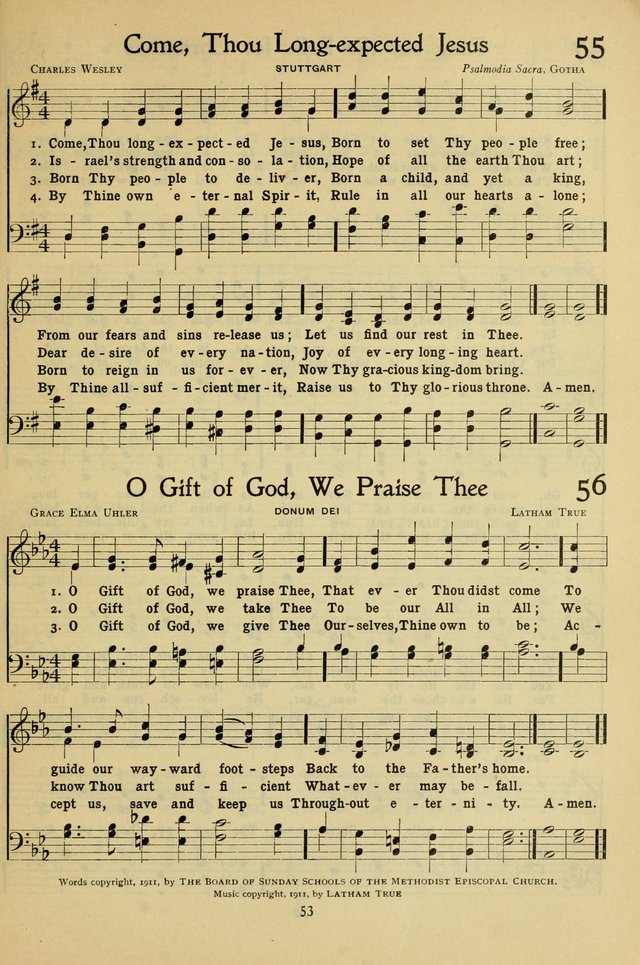 The Methodist Sunday School Hymnal page 66