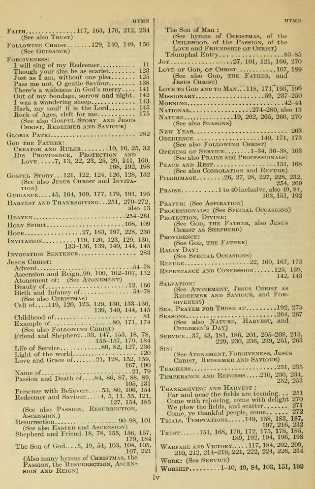 The Methodist Sunday School Hymnal page 9