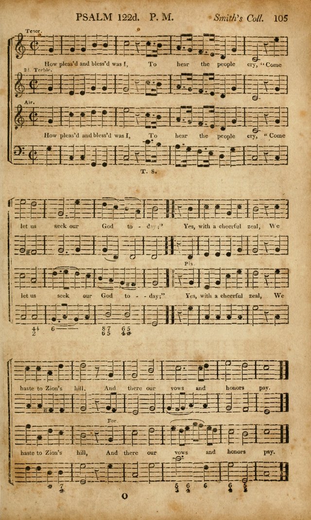 Musica Sacra: or, Springfield and Utica Collections United: consisting of Psalm and hymn tunes, anthems, and chants (2nd revised ed.) page 105