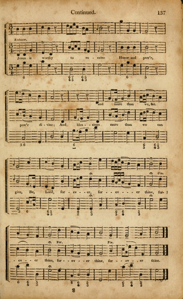 Musica Sacra: or, Springfield and Utica Collections United: consisting of Psalm and hymn tunes, anthems, and chants (2nd revised ed.) page 137