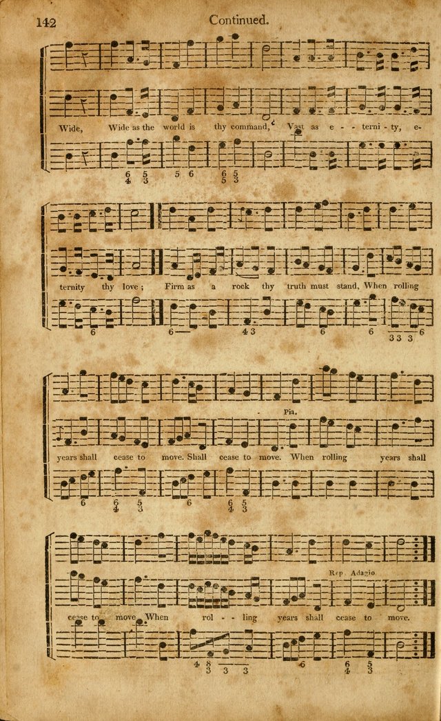 Musica Sacra: or, Springfield and Utica Collections United: consisting of Psalm and hymn tunes, anthems, and chants (2nd revised ed.) page 142