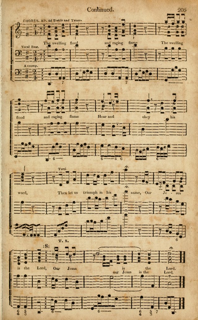 Musica Sacra: or, Springfield and Utica Collections United: consisting of Psalm and hymn tunes, anthems, and chants (2nd revised ed.) page 205