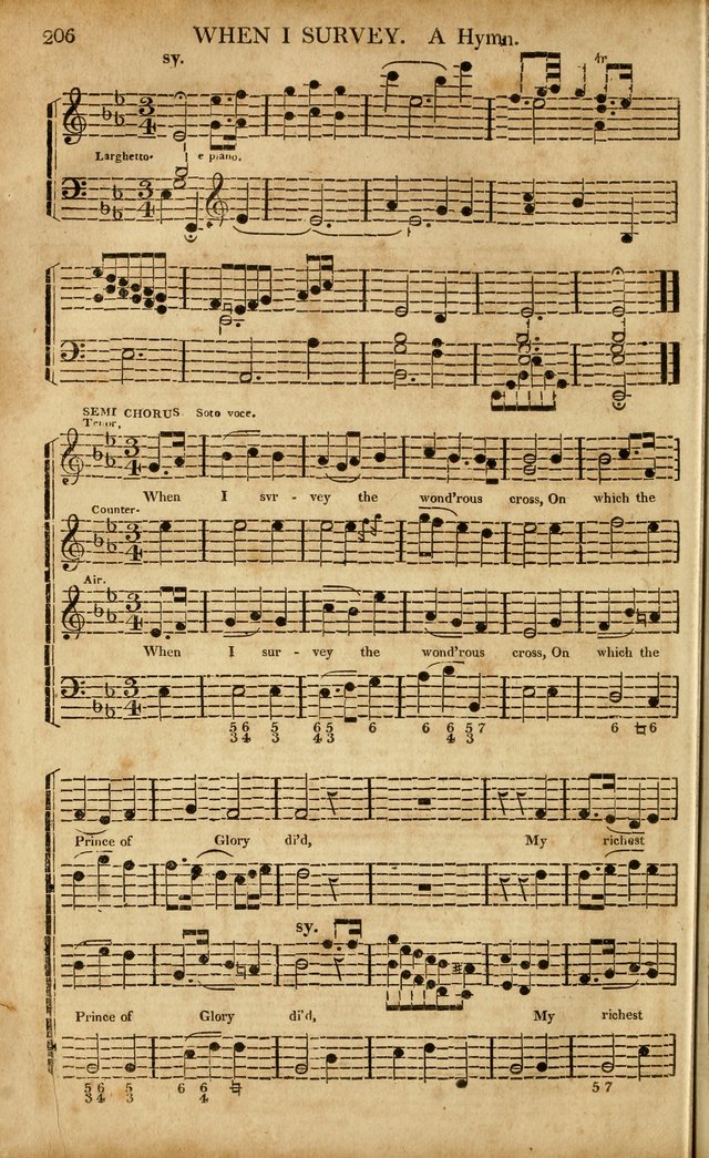 Musica Sacra: or, Springfield and Utica Collections United: consisting of Psalm and hymn tunes, anthems, and chants (2nd revised ed.) page 206