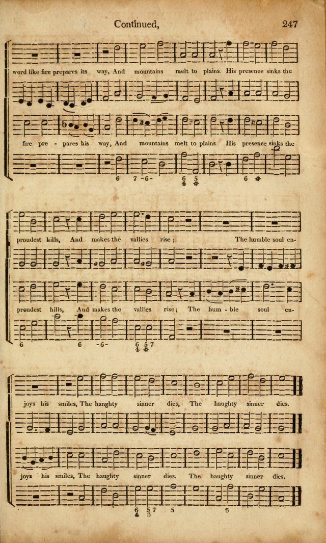 Musica Sacra: or, Springfield and Utica Collections United: consisting of Psalm and hymn tunes, anthems, and chants (2nd revised ed.) page 247