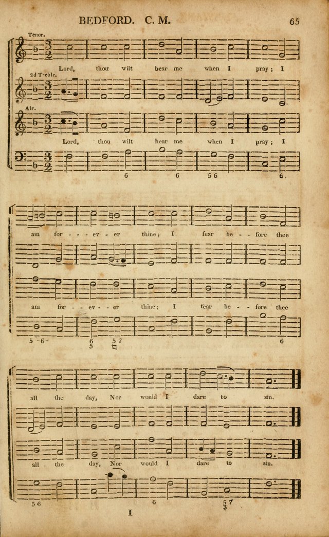 Musica Sacra: or, Springfield and Utica Collections United: consisting of Psalm and hymn tunes, anthems, and chants (2nd revised ed.) page 65