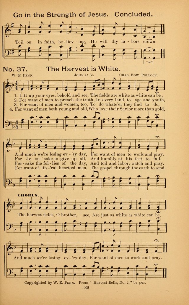 The Missionary Triumph: being a collection of Songs suitable for all kinds of Missionary Serves page 39