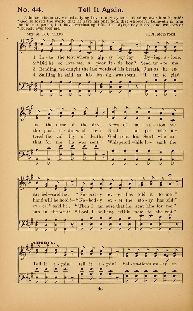 The Missionary Triumph: being a collection of Songs suitable for all kinds of Missionary Serves page 46