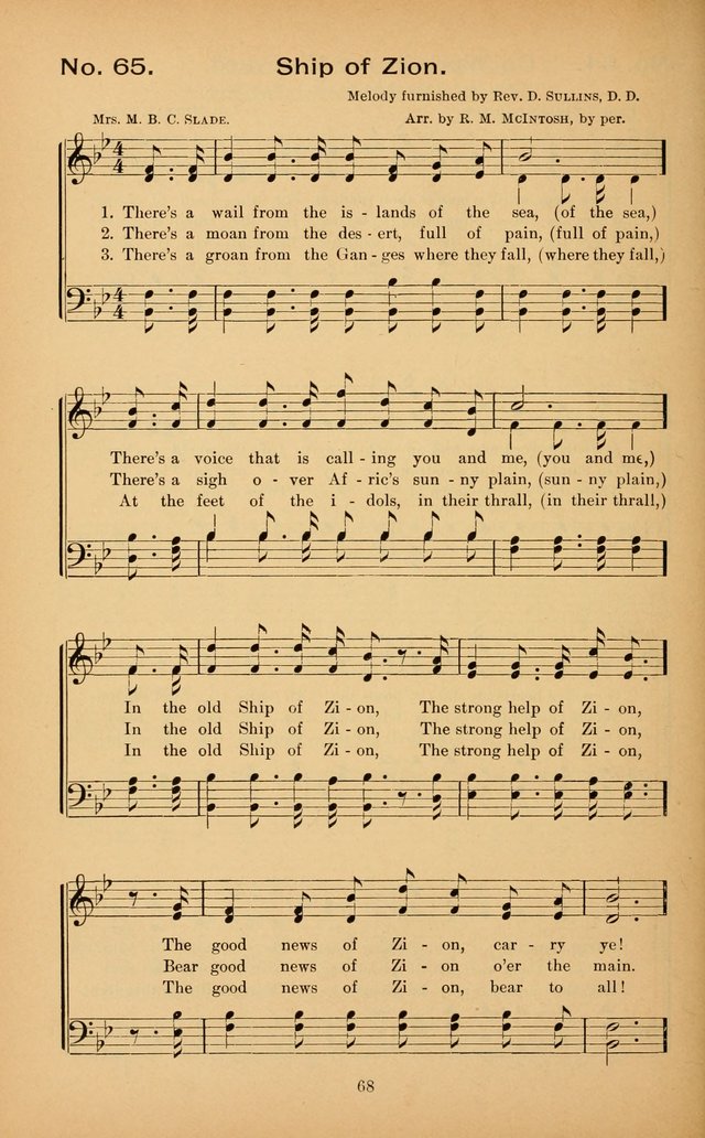 The Missionary Triumph: being a collection of Songs suitable for all kinds of Missionary Serves page 68