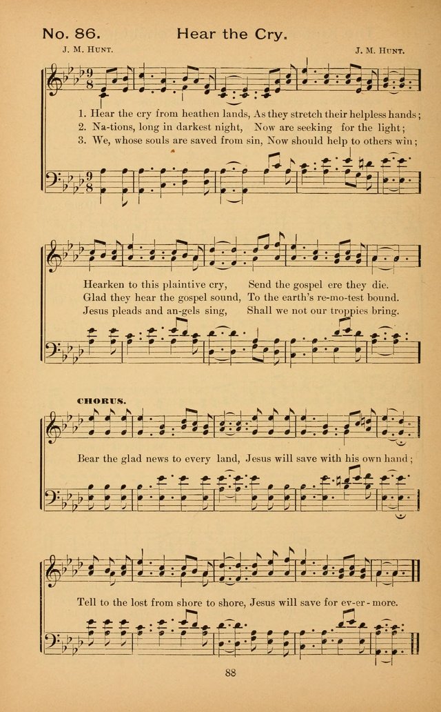 The Missionary Triumph: being a collection of Songs suitable for all kinds of Missionary Serves page 88