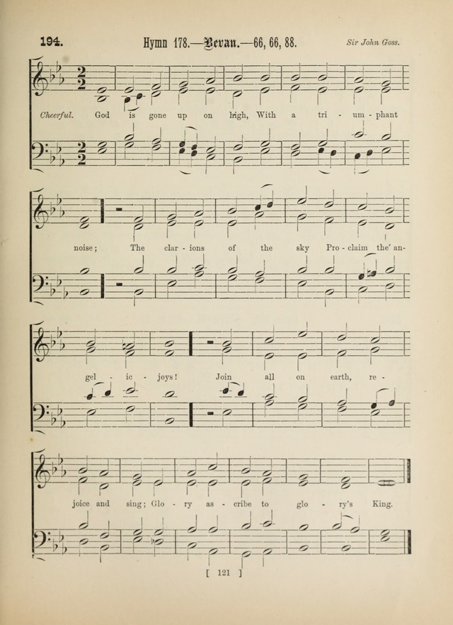 Methodist Tune Book: a collection of tunes adapted to the Methodist Hymn book page 121