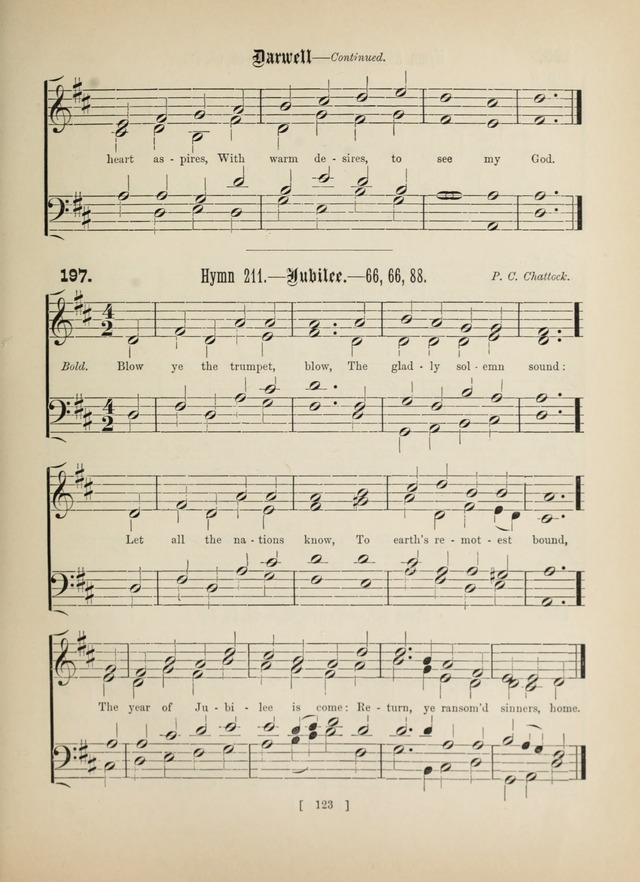 Methodist Tune Book: a collection of tunes adapted to the Methodist Hymn book page 123