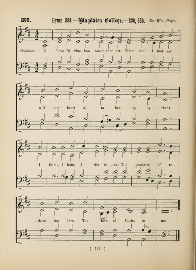 Methodist Tune Book: a collection of tunes adapted to the Methodist Hymn book page 132