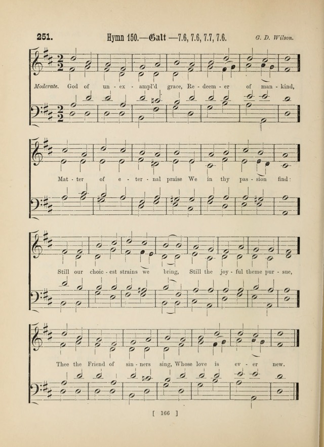 Methodist Tune Book: a collection of tunes adapted to the Methodist Hymn book page 166