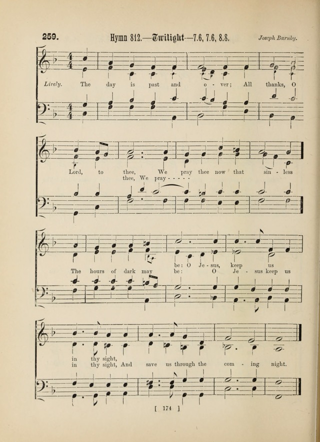 Methodist Tune Book: a collection of tunes adapted to the Methodist Hymn book page 174