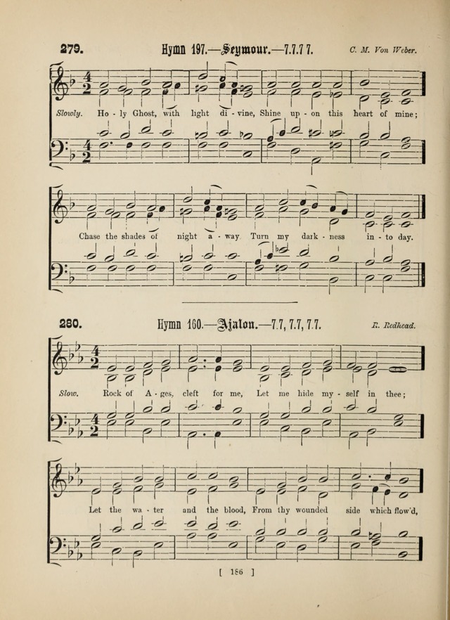 Methodist Tune Book: a collection of tunes adapted to the Methodist Hymn book page 186