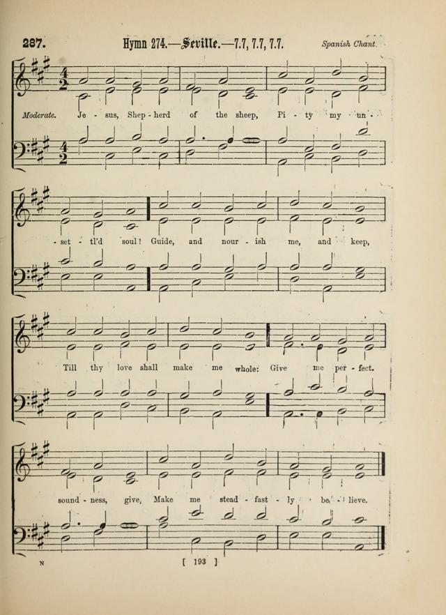 Methodist Tune Book: a collection of tunes adapted to the Methodist Hymn book page 193