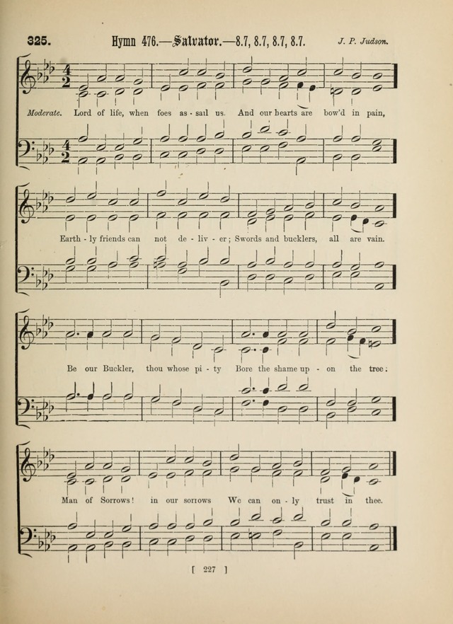 Methodist Tune Book: a collection of tunes adapted to the Methodist Hymn book page 227