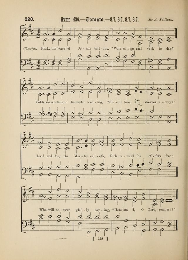 Methodist Tune Book: a collection of tunes adapted to the Methodist Hymn book page 228