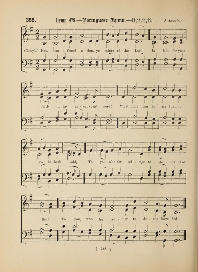 Methodist Tune Book: a collection of tunes adapted to the Methodist Hymn book page 248