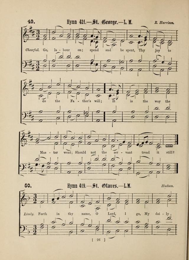 Methodist Tune Book: a collection of tunes adapted to the Methodist Hymn book page 26