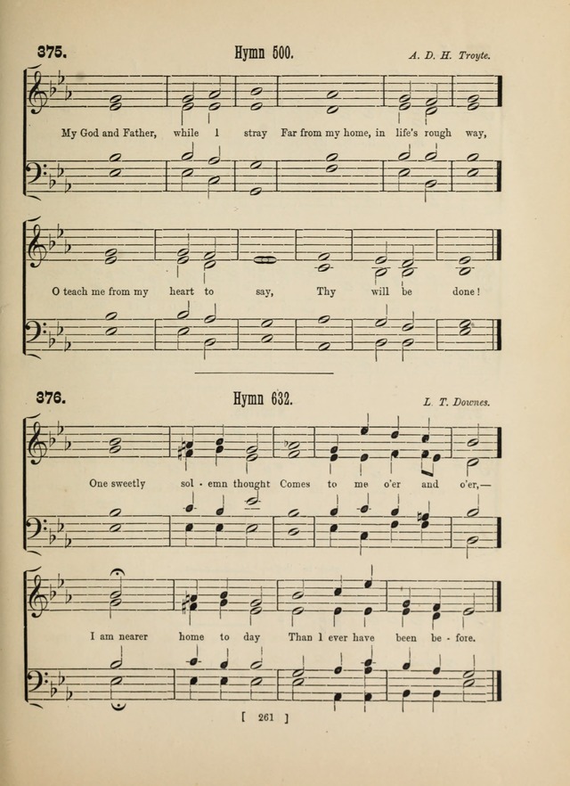 Methodist Tune Book: a collection of tunes adapted to the Methodist Hymn book page 261