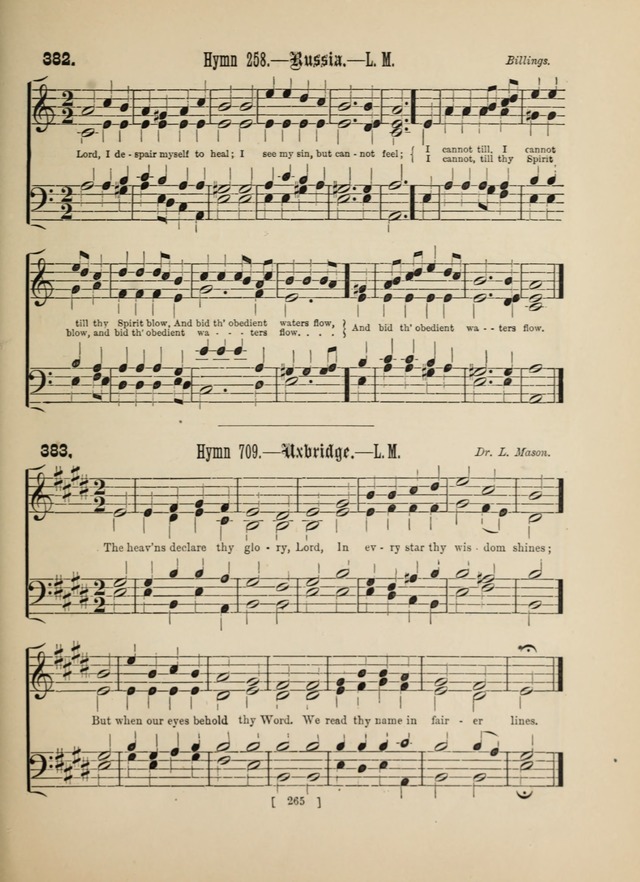 Methodist Tune Book: a collection of tunes adapted to the Methodist Hymn book page 265