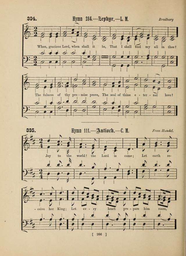 Methodist Tune Book: a collection of tunes adapted to the Methodist Hymn book page 266