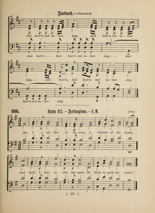 Methodist Tune Book: a collection of tunes adapted to the Methodist Hymn book page 267