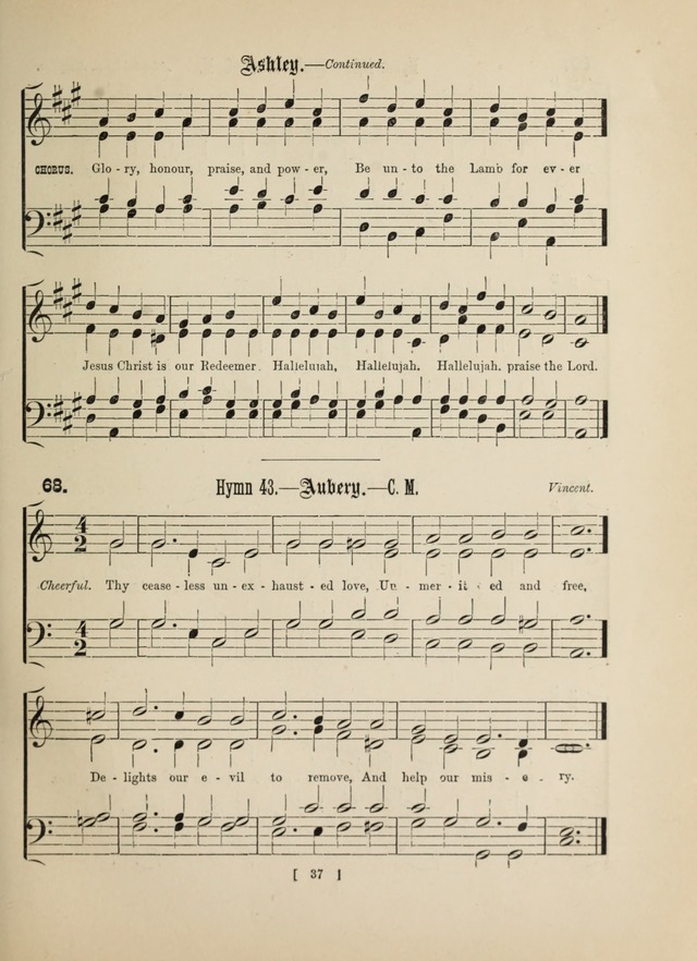 Methodist Tune Book: a collection of tunes adapted to the Methodist Hymn book page 37