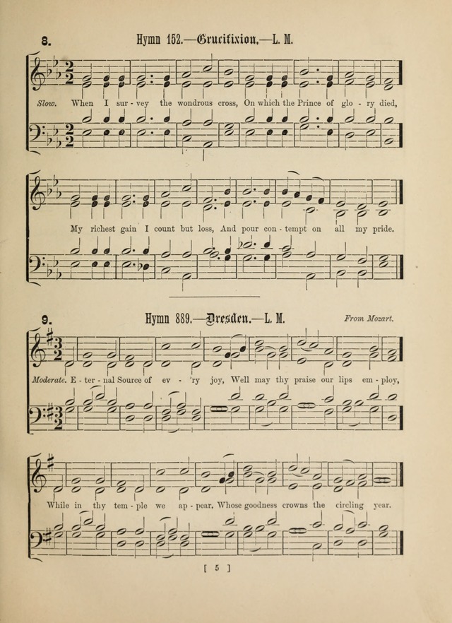 Methodist Tune Book: a collection of tunes adapted to the Methodist Hymn book page 5