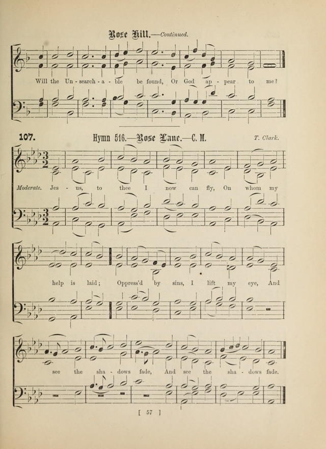 Methodist Tune Book: a collection of tunes adapted to the Methodist Hymn book page 57