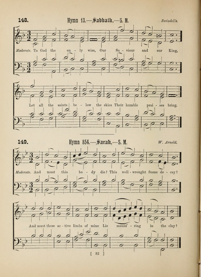 Methodist Tune Book: a collection of tunes adapted to the Methodist Hymn book page 82