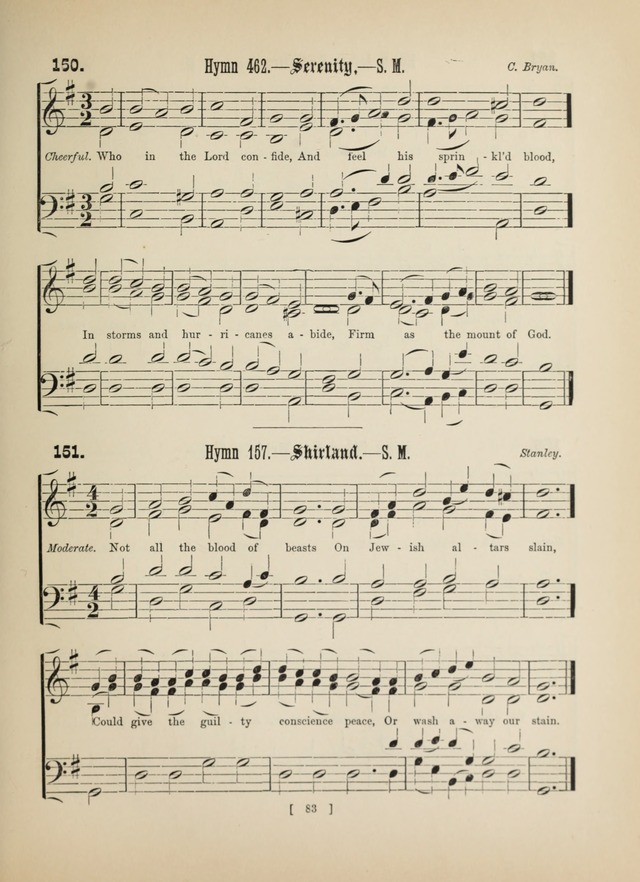 Methodist Tune Book: a collection of tunes adapted to the Methodist Hymn book page 83